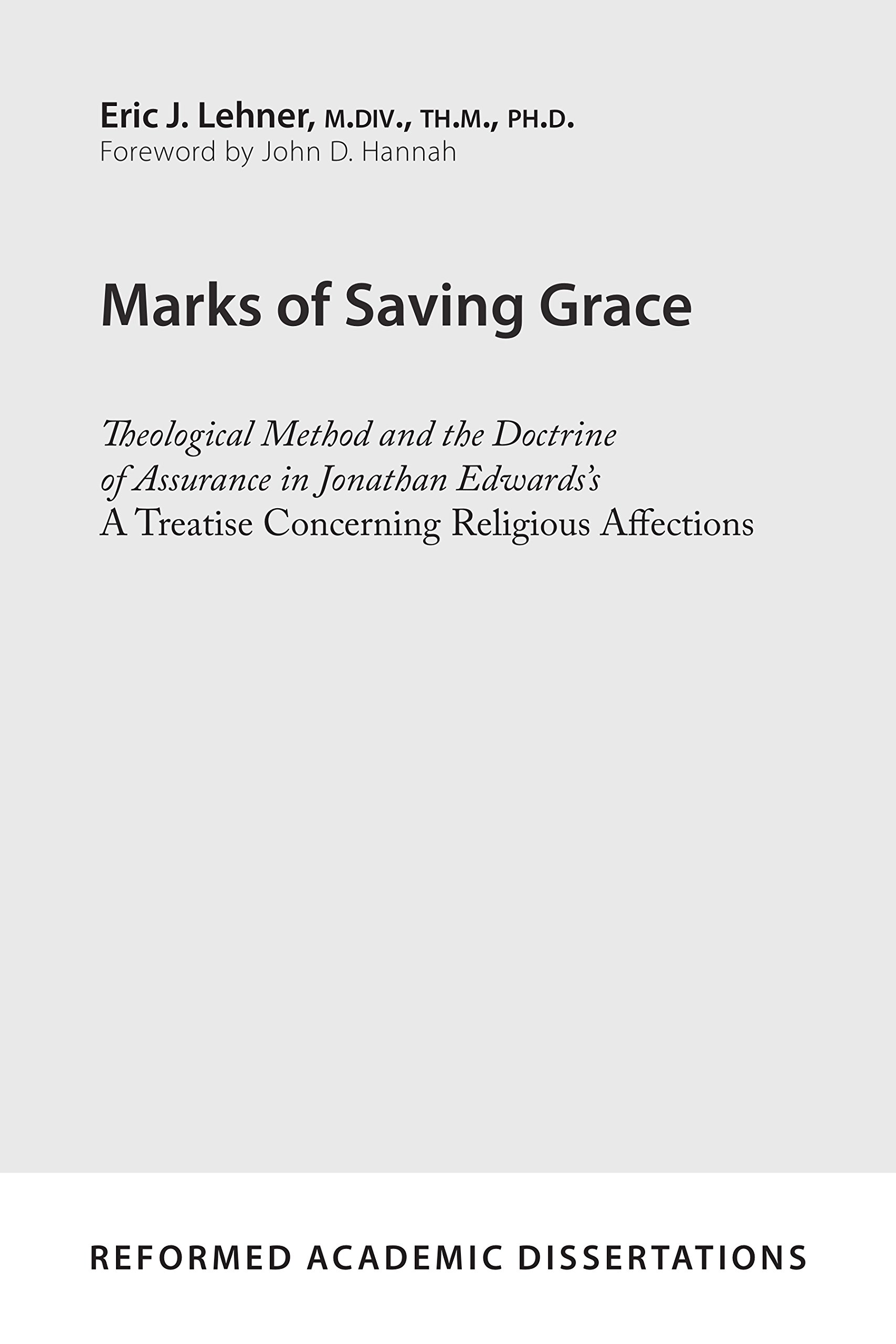 MARKS OF SAVING GRACE