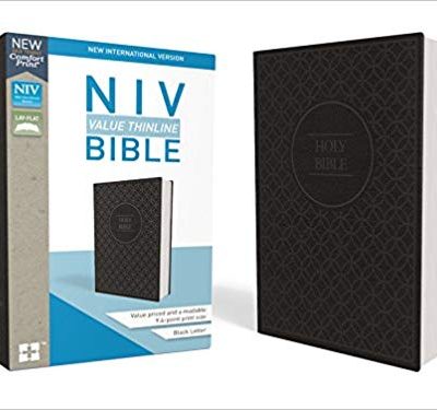 NIV VALUE THIN GREY/BLACK IM