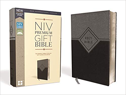 NIV PREM GIFT RED LETTER BLACK/GRAY IM