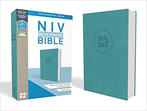 NIV VALUE THINLINE BLUE IM