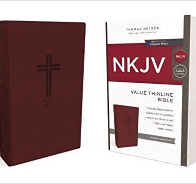 NKJV VALUE THINLINE BURGUNDY IM