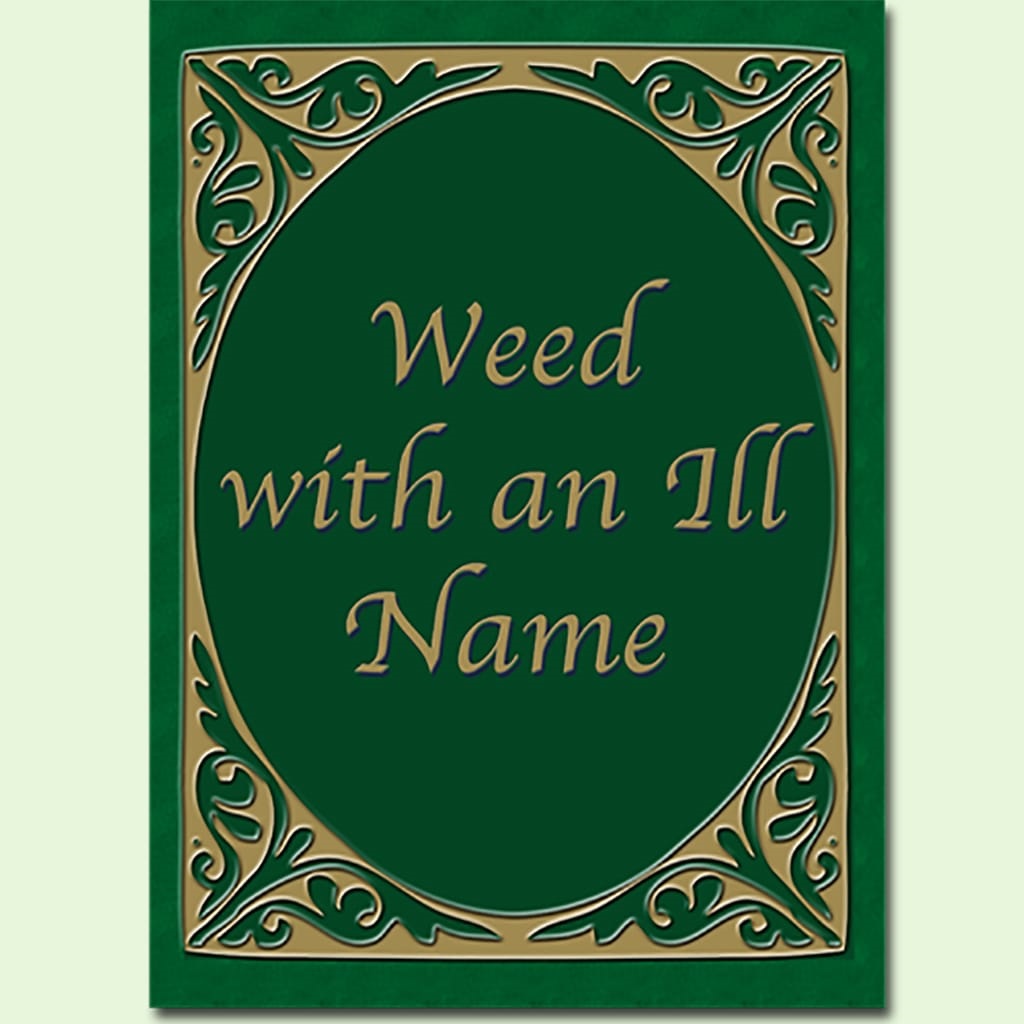 WEED WITH AN ILL NAME - CCBC