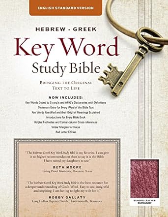 ESV KEY WORD STUDY BIBLE BL BURGUNDY
