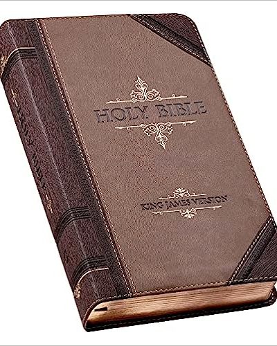 KJV GIANT PRINT TAN & BROWN FLEXCOVER