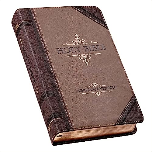KJV GIANT PRINT TAN & BROWN FLEXCOVER